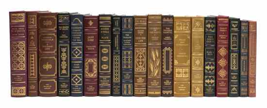 Appraisal: FRANKLIN LIBRARY A group of leather-bound books issued by the