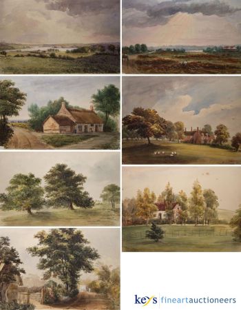 Appraisal: CAROLINE PARISH FL - BRITISH PORTFOLIO Watercolours all inscribed with