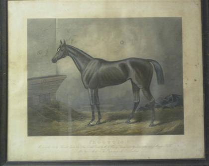 Appraisal: piece Hand-Colored Engraving Gilbert E after An Iroquois Horse G