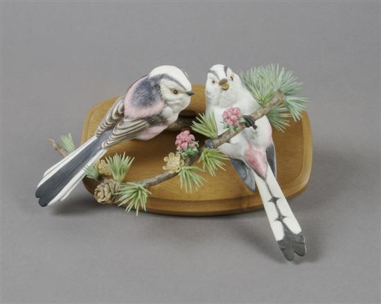 Appraisal: A Royal Worcester Dorothy Doughty Figural Group Long Tailed Tits