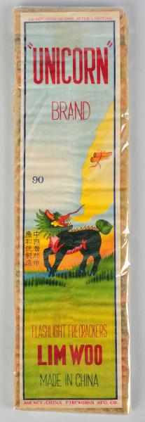 Appraisal: Unicorn -Pack Firecrackers Class Manufactured by Lim Woo Condition Near