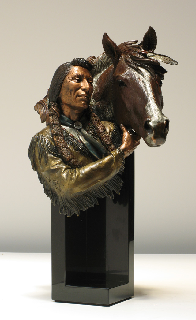 Appraisal: CHRISTOPHER PARDELL POLYCHROME BRONZE titled Our Kind With All Others