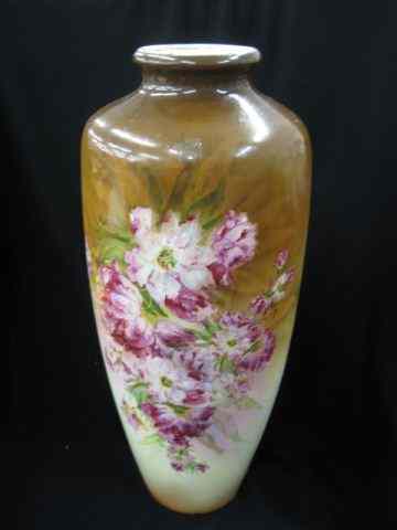 Appraisal: Victorian Porcelain Floor Vase floral numbered attributed to Royal Bonn