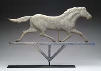 Appraisal: TROTTING HORSE WEATHERVANE First half of the th Century Three