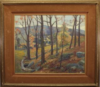 Appraisal: David Robertson th C New England Landscape David Robertson th