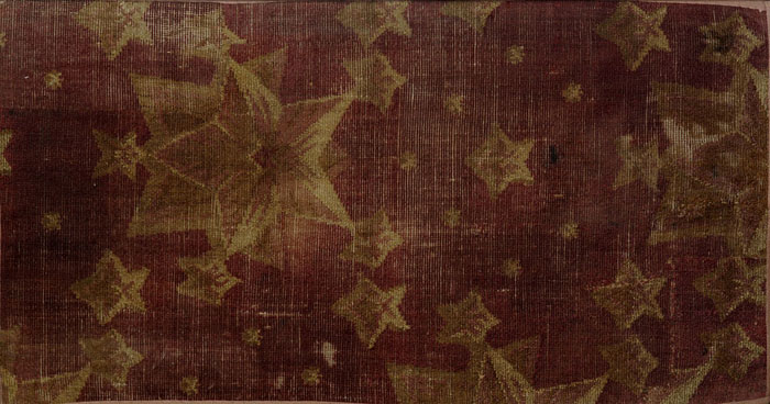 Appraisal: FRAGMENT OF CARPET FROM ABRAHAM LINCOLN'S SECOND INAUGURATION OBTAINED BY