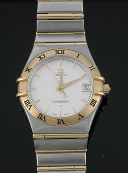 Appraisal: A GENTS OMEGA CONSTELLATION WRISTWATCH Recent Having a round white