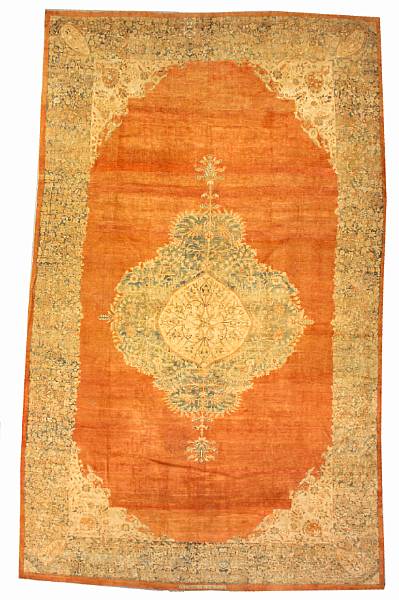 Appraisal: A Sarouk carpet Central Persia late th century size approximately