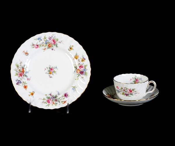 Appraisal: A Mintons bone china dinner service for eight in the