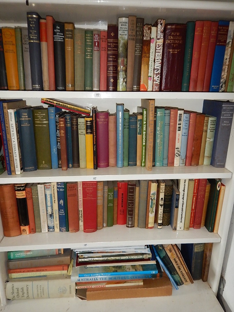 Appraisal: Various books including novels and reference shelves