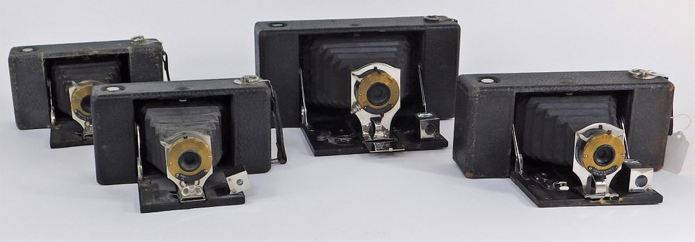 Appraisal: Lot of Ansco Folding Buster Brown Box Cameras Lot of