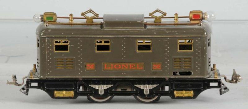 Appraisal: Lionel O-Gauge No E Electric Train Engine Description Pre-war Gray