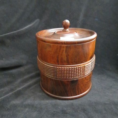 Appraisal: Carved Wooden Ice Bucket