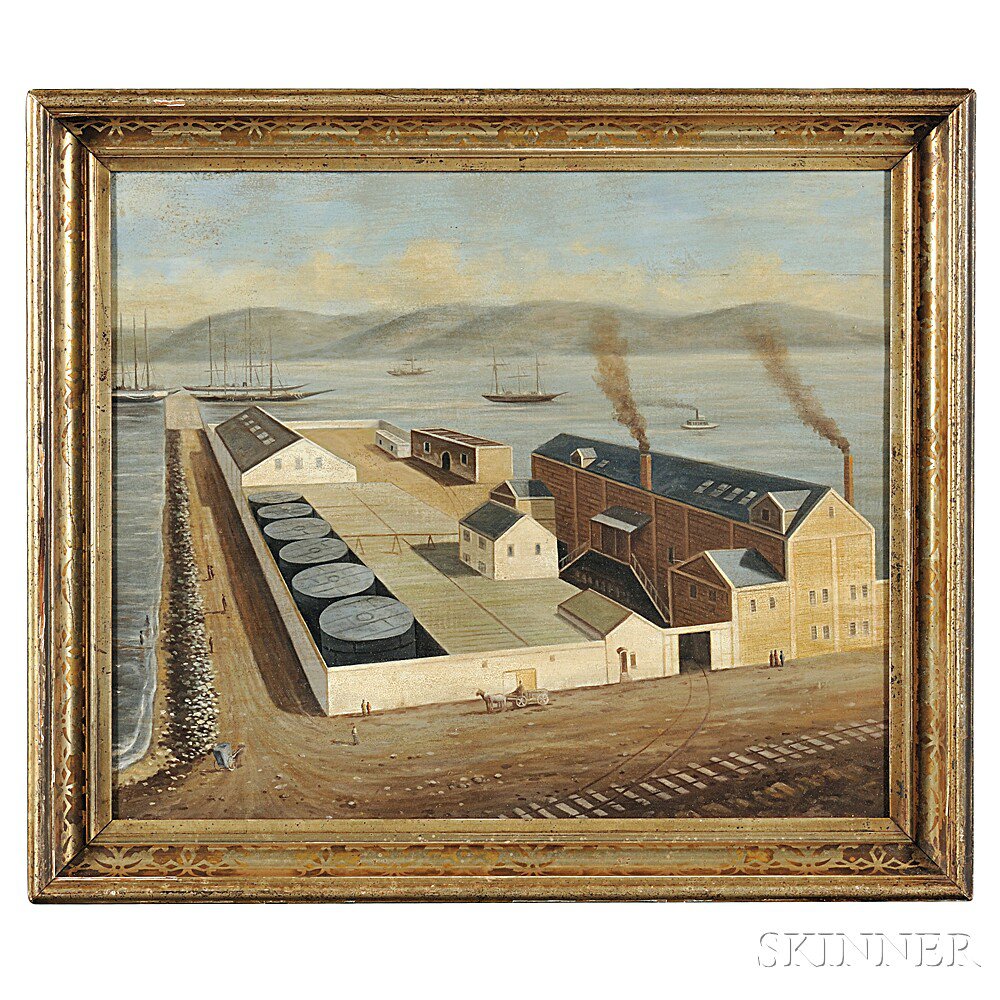 Appraisal: American School Late th Century Arctic Oil Works San Francisco