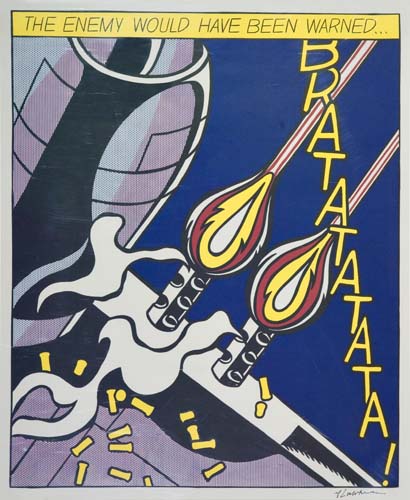 Appraisal: ROY LICHTENSTEIN As I Opened Fire Three offset color lithographs