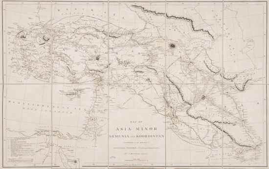 Appraisal: Arrowsmith Aaron Map of Asia Minor Armenia and Koordistan Illustrative