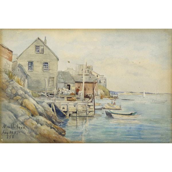 Appraisal: FRANCES S EMERSON American th-early th C Eight watercolors three