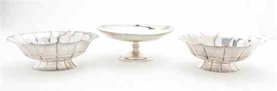 Appraisal: Two American Sterling Silver Footed Bowls Reed Barton each of