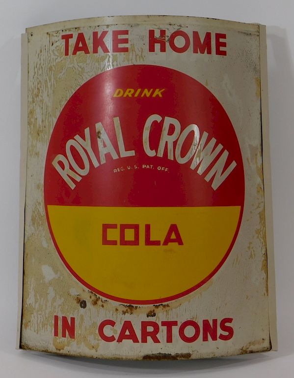 Appraisal: Royal Crown Cola Twine Holder Sign United States th Century