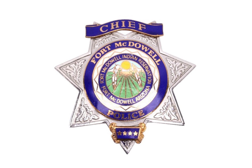 Appraisal: Fort McDowell Reservation Chief of Police Badge For your consideration