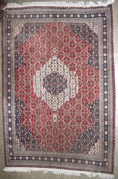 Appraisal: An Indo-Kashan carpet size approximately ft x ft in