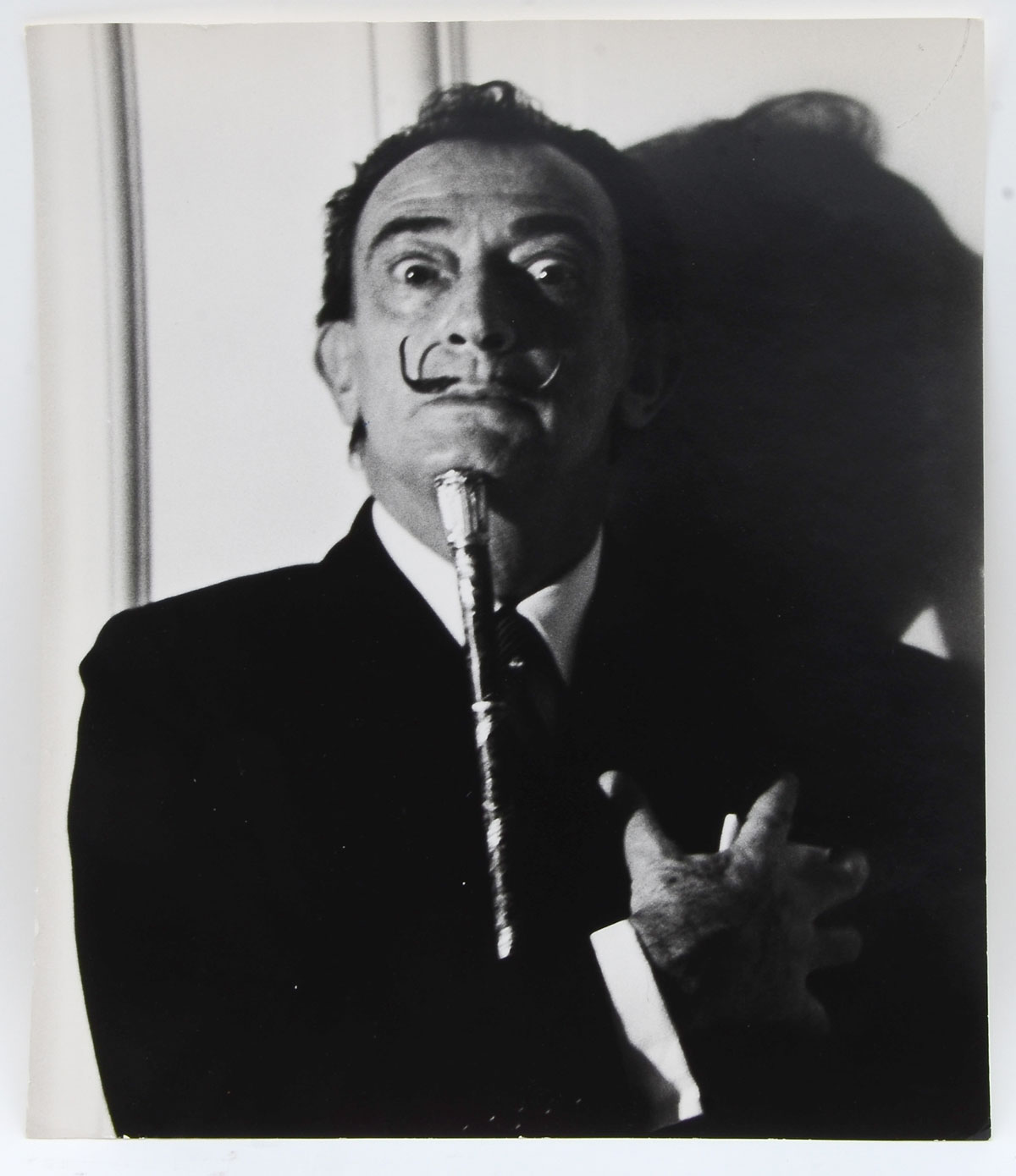 Appraisal: RARE PHOTOGRAPH OF SALVADOR DALI BY GINA LOLLOBRIGIDA '' x