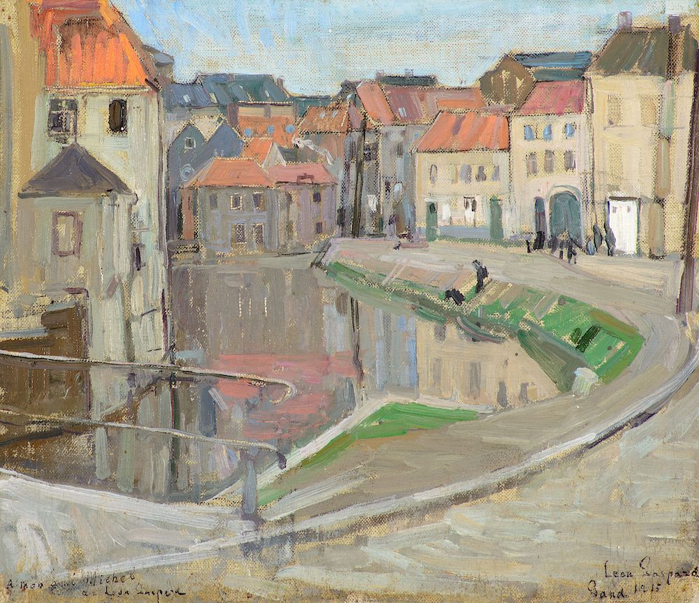 Appraisal: Leon Gaspard - Russian Street Scene Exclusive on Bidsquare Leon