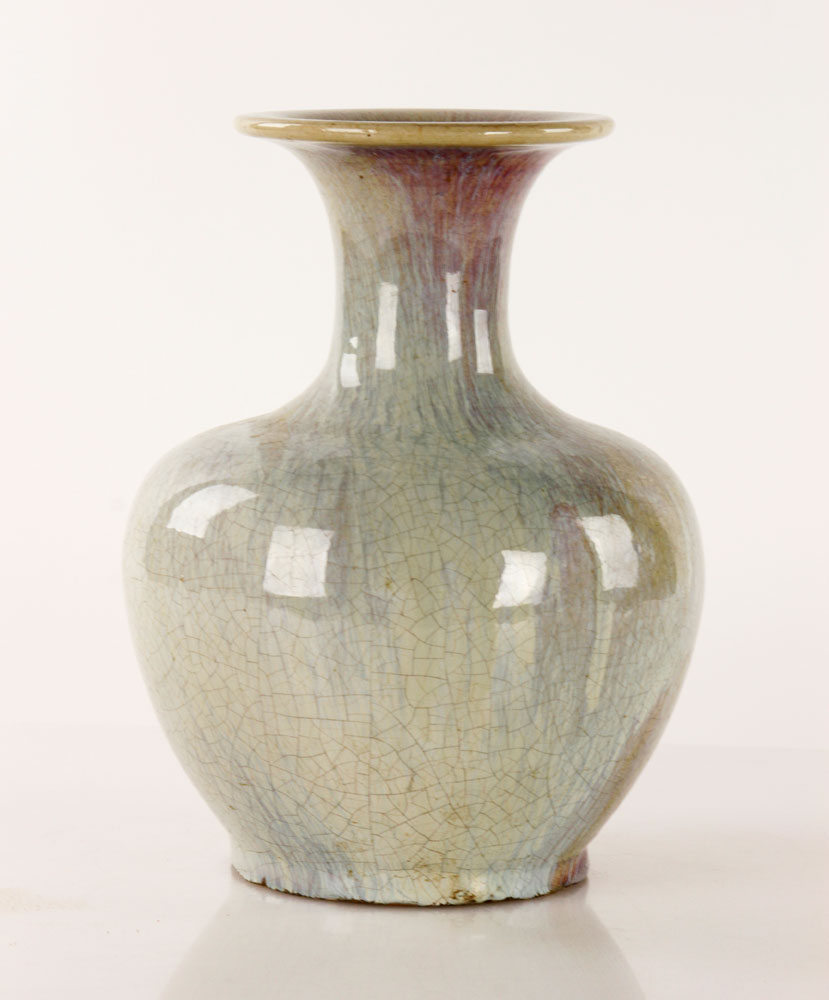 Appraisal: - th C Chinese Crackleware Vase th century Chinese crackleware