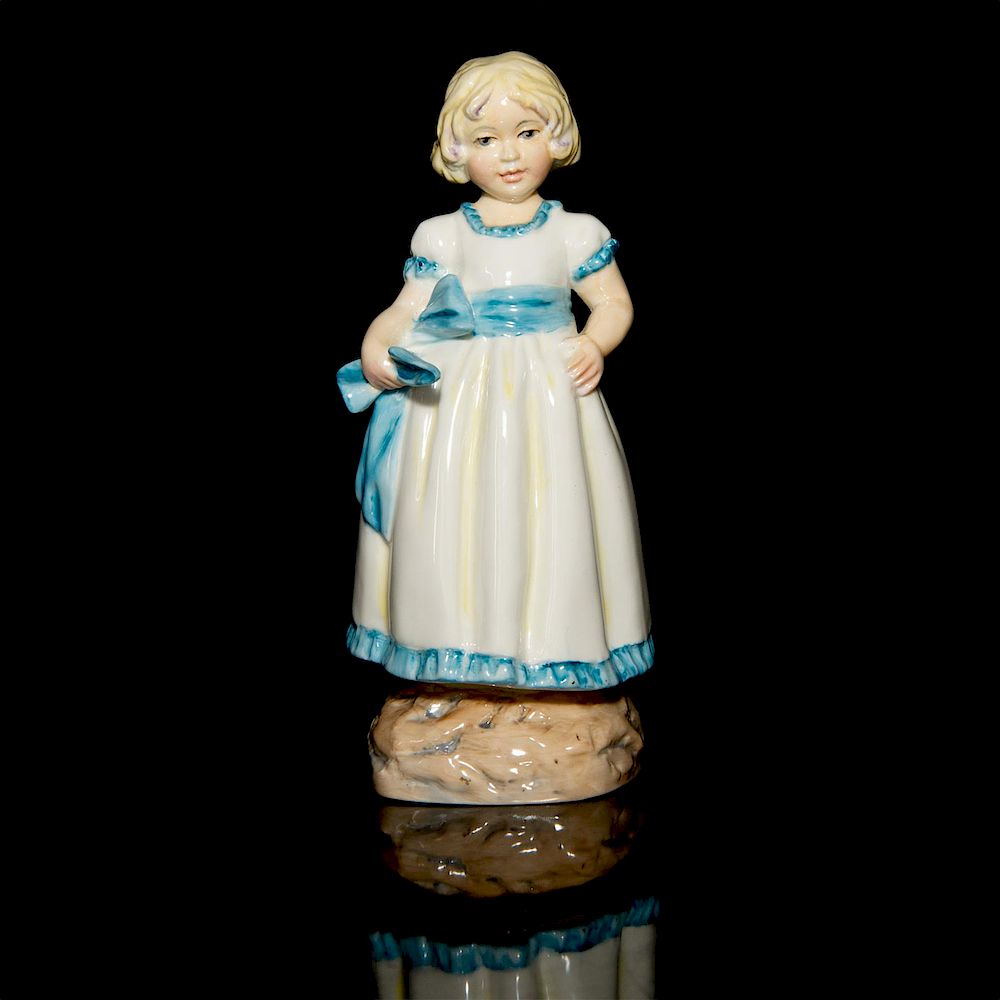 Appraisal: ROYAL WORCESTER FIGURINE MONDAY'S CHILD - GIRL Handpainted part of