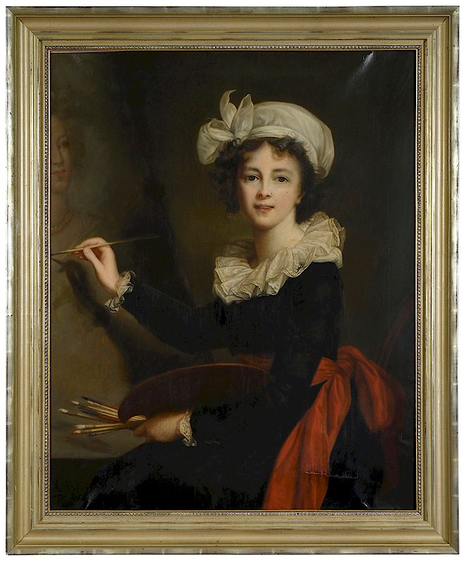 Appraisal: After Marie Elisabeth Louise Vigee-Lebrun French - Self Portrait at