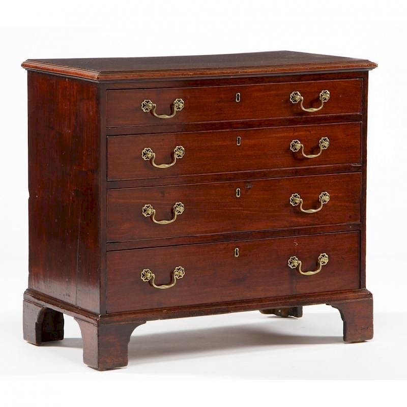 Appraisal: George III Bachelor's Chest late th century mahogany pine secondary