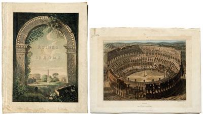 Appraisal: prints of Rome eight engravings on wove paper by Antonelli