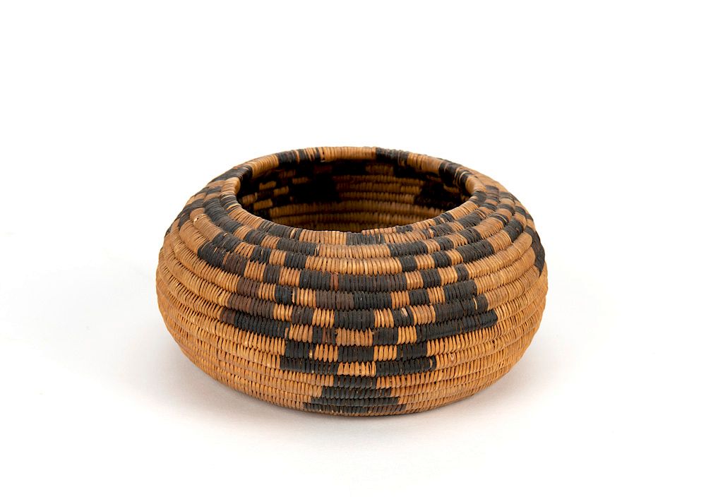 Appraisal: Pomo Basketry Bowl Pomo Basketry Bowl ca willow sedge root