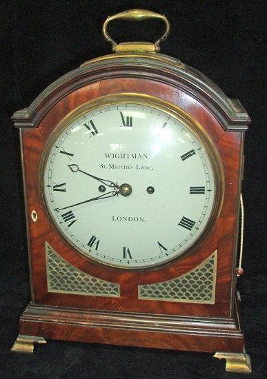 Appraisal: An early th Century mahogany cased bracket clock the painted