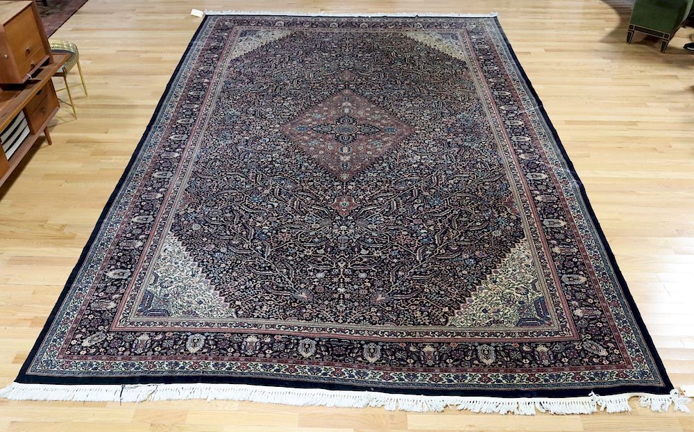 Appraisal: Large And Finely Hand Vintage Woven Carpet Very fine weave