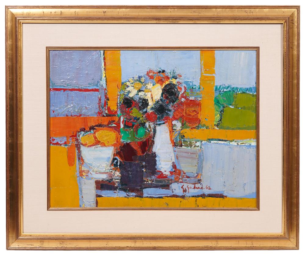 Appraisal: GABRIEL GODARD STILL LIFE OIL PAINTINGGabriel Godard French Born Still