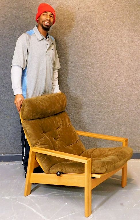 Appraisal: Design Environment Reclining Wood Chair United States th Century Adirondack