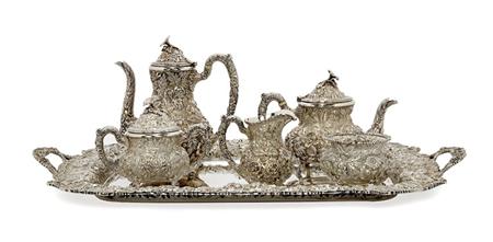 Appraisal: Stieff Sterling Silver Coffee and Tea Service Estimate -