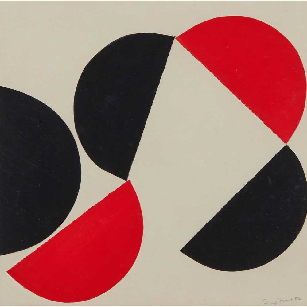 Appraisal: SIR TERRY FROST R A BRITISH - COMPOSITION RED BLACK