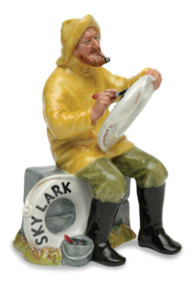 Appraisal: A ROYAL DOULTON PORCELAIN FIGURE THE BOAT MAN Height cm