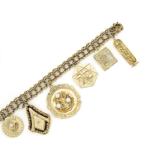 Appraisal: Gold Charm Bracelet Estimate -