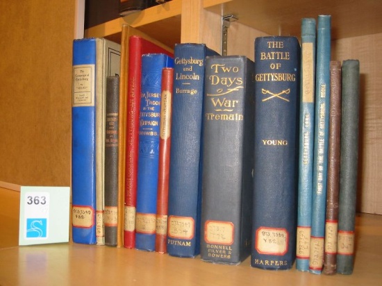 Appraisal: GETTYSBURG BATTLE OF Group of volumes relating to the battle