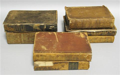 Appraisal: SEVEN ANTIQUE BOOKS Including The Dramatic Works of William Shakspeare