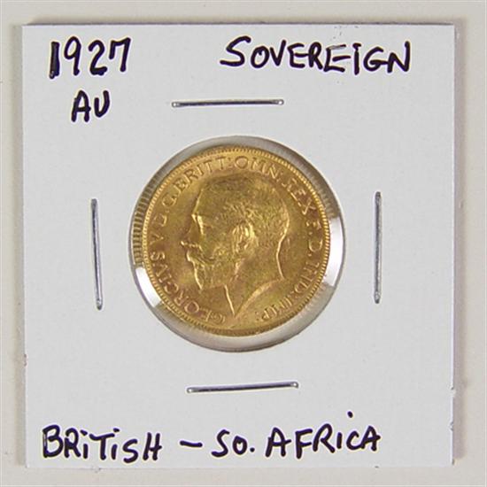 Appraisal: Gold Sovereign Great Britain South Africa Nice AU gold coin