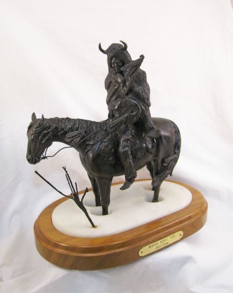 Appraisal: Winter Scout bronze by Bob Parks Bob Parks born in