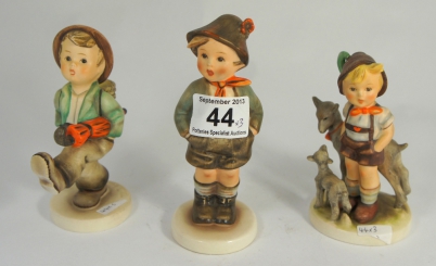 Appraisal: Goebel Figures Globe Trotter and two other Boy Figures