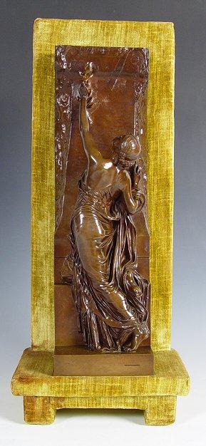 Appraisal: CHAPU Henri French - ''La Jeunesse'' Bronze '' h affixed