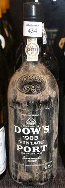 Appraisal: X BOTTLE DOW'S VINTAGE PORT together with X bottles Dow's