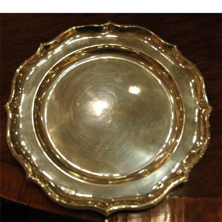 Appraisal: Set of Twelve Hungarian Sterling Silver Service Plates Estimate -