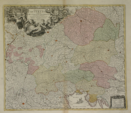 Appraisal: Group of Five Maps of Germany and Austria A Matthaus